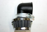 35mm Bent Angled Air Filter Pod Cleaner 90cc 110cc PIT QUAD DIRT BIKE ATV Buggy