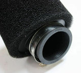 BLACK 48mm Bent Angled Foam Pod Air Filter PIT PRO Quad Dirt Bike ATV Dune Buggy