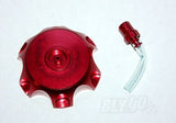 RED Alloy Gas Fuel Petrol Tank Cap + Breather 110cc 125cc PIT Trail Dirt Bike