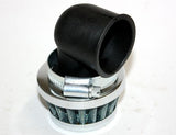 35mm Bent Angled Air Filter Pod Cleaner 90cc 110cc PIT QUAD DIRT BIKE ATV Buggy