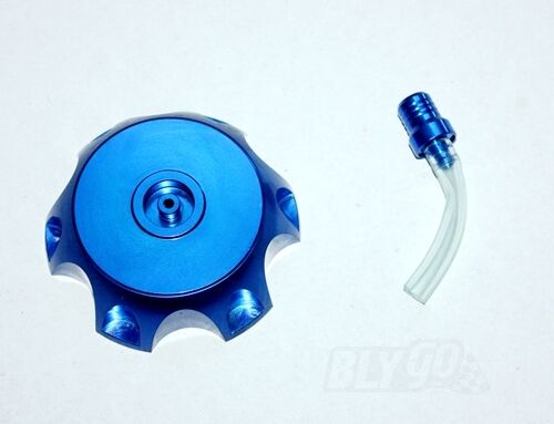 BLUE Alloy Gas Fuel Petrol Tank Cap + Breather 110cc 125cc PIT Trail Dirt Bike