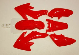 RED Plastics Guard Fairing Fender Kit CRF50 110cc 125cc PIT PRO Trail Dirt Bike