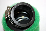 GREEN 45mm Bent Angled Foam Air Filter Pod PIT PRO Trai Quad Dirt Bike ATV Buggy