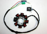 8 Coil Pole Magneto Flywheel Stator GY6 125cc 150cc PIT Quad Dirt Bike ATV Buggy