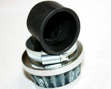 35mm Bent Angled Air Filter Pod Cleaner 90cc 110cc PIT QUAD DIRT BIKE ATV Buggy