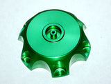 GREEN Alloy Gas Fuel Petrol Tank Cap + Breather 110cc 125cc PIT Trail Dirt Bike